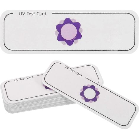 20 cartes de test UVA, cartes de détection UVA, cartes d'identification UVA, identificateurs UVA. (1/5)