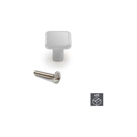 Pomolo per mobile Springfield, Zama, Cromo, 25 pezzi 9159611 EMUCA (1/5)