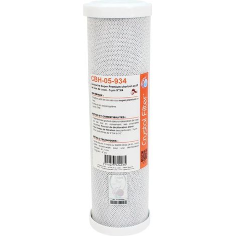 [JAMAIS UTILISÉ]Cartouche   CBH-05-934 9''3/4 Super Premium charbon actif - 5 µm