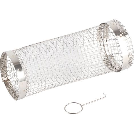 Panier barbecue rotatif en acier inoxydable pour enfants, rouleau de grillade extérieur 20 x 9 x 9 cm (1/5)