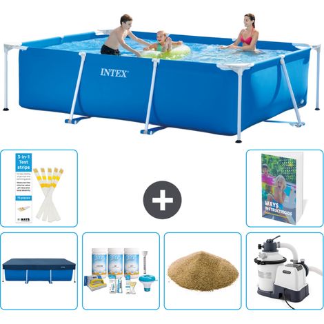 Rechteckiger Frame Pool - 300x200x75 cm - 7-teilig S47