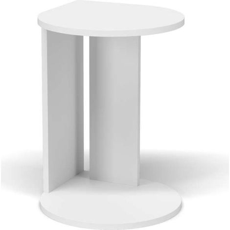 Mesa velador 540 para salón acabado blanco, 62cm(alto) 46cm(ancho) 55cm(largo) (1/3)