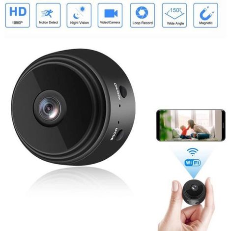 Mini caméra de Surveillance sans fil A9 Ip HD 1080P, enregistreur vocal, Wifi, Version nocturne A9 -QUKJ030 (1/4)