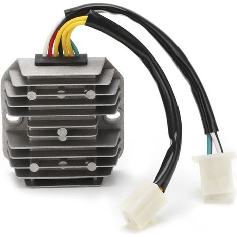 Régulateur de tension 12V – Redresseur 7 fils à double prise – Alliage aluminium avec dissipateur thermique – Pour scooter et cyclomoteur (1/5)