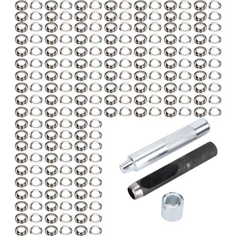 Kit de 100 œillets en laiton creux pour vêtements et accessoires de bricolage, avec boîte de rangement. (1/5)