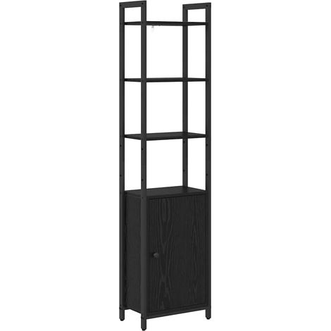 Maison Exclusive - Bücherregal Schwarz Eichen-Optik 40 x 24 x 161