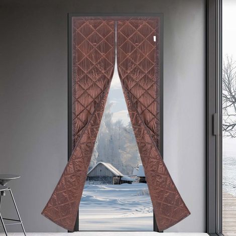 Magnetic Thermal Insulated Curtain Cold&Hot Insulated Door Curtain 33.4680.71in (1/5)