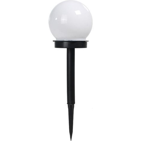 Ensemble de 2 boules solaires LED, éclairage extérieur, éclairage décoratif pour balcon, jardin, sol, clous (1/5)