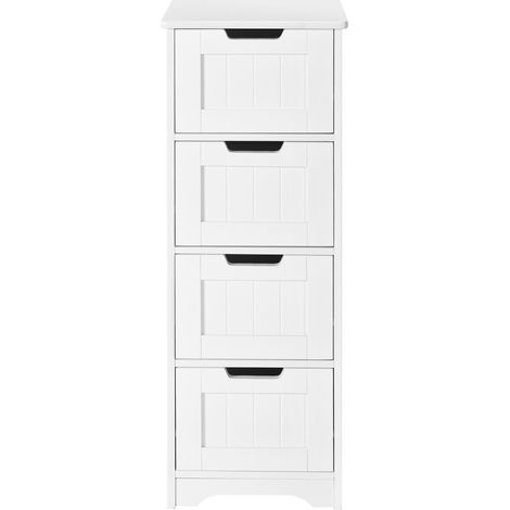 Bathroom Storage Cabinet Freestanding Storage Organizer Nightstand Side Table (1/5)