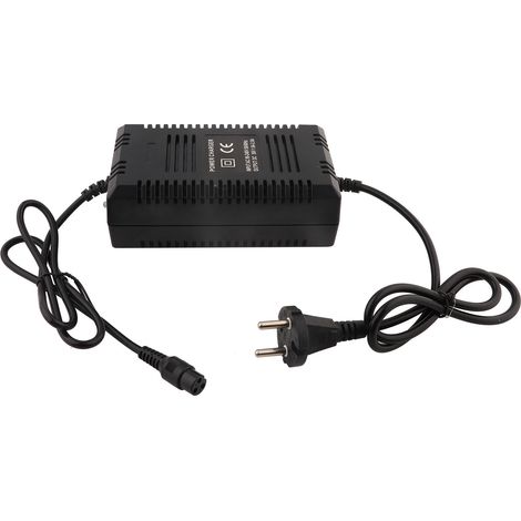 Chargeur de batterie 36V pour vélo et scooter électrique, connecteur mâle à 3 broches (1/5)