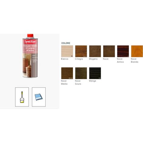 SYNTILOR - TINTA PER MOBILI IN LEGNO ALL'ACQUA 0,500 LT BIANCO