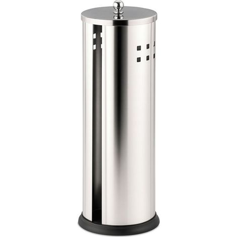 Porte papier toilette mural en acier inoxydable, support pour 3 rouleaux, fixation murale, lot de 1 pièce, résistant et pratique pour salle de bain (1/5)