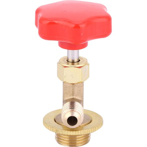 Refrigerant Bottle Opener Brass Dispensing Valve 1/4SAE for Air Conditioning R134/R22R134 (1/5)
