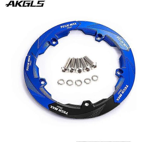 Accessoire pour Yamaha Tmax 560 Tech Max (Tmax560, Tmax 530 SX DX, Tmax530) : protection de poulie de courroie de boîte de vitesses (Tech Max bleu). (1/5)