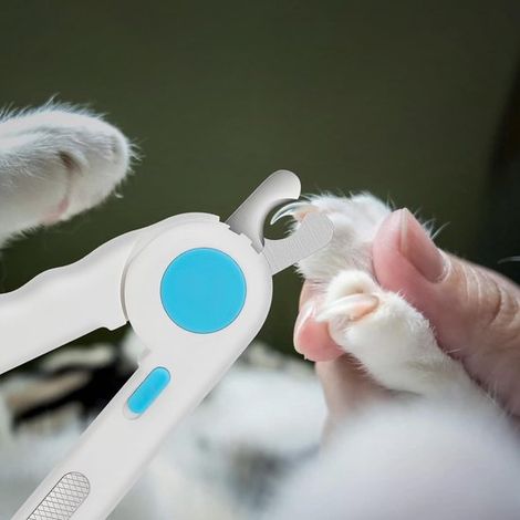 Cortauñas para mascotas con luz,blanco,verde (1/5)