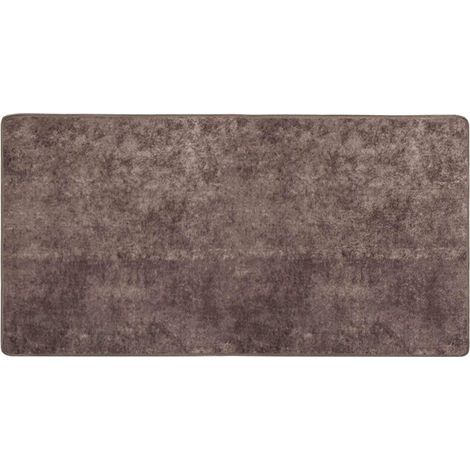 vidaXL Rug Runner MARSA Grey 100 x 200 cm Polyester and PVC