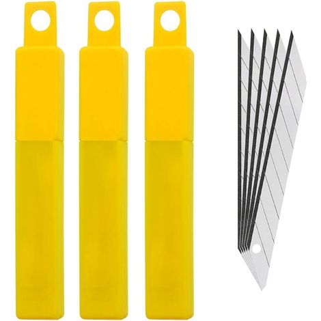 30 pièces 9 mm Lames sécables en Angle 30°, Cutter de précision (1/4)