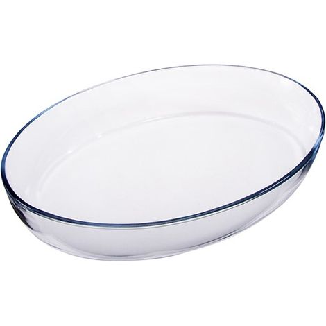 Pirofila Teglia forno in vetro alorno rettangolare ovale 35 x 24 cm cok (1/2)