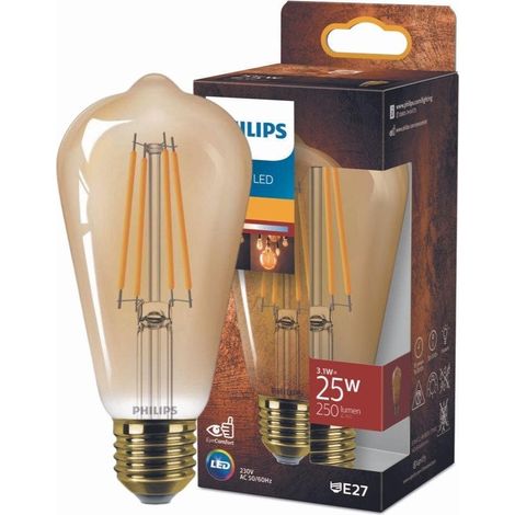 Lampe Philips st64 3.1W LED E27 warmweiß (1/5)