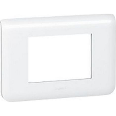 Legrand 078803 - Placa MOSAICO - 3 Módulos - BLANCO