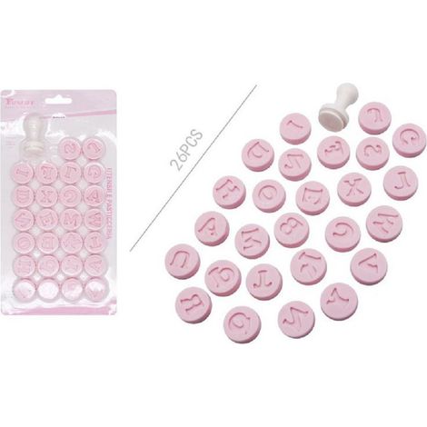 Kaela - Set 26 Stampini Stampi Forma Lettere Per Dolci Pasta Biscotti Pasticceria 99022 -