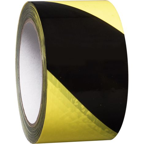 Moravia Bodenmarkierungsband PROline-tape gelb/schwarz selbstklebend 75 mm x 33 m (1/2)