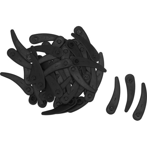 100 lames de coupe en plastique dentelées pour outils de taille et accessoires de coupe-bordures de jardin