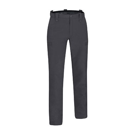 Pantalón de trabajo para trabajo o seguridad, en tejido bi-elástico e hidro-repelente LEWIS 42 Gris carbón