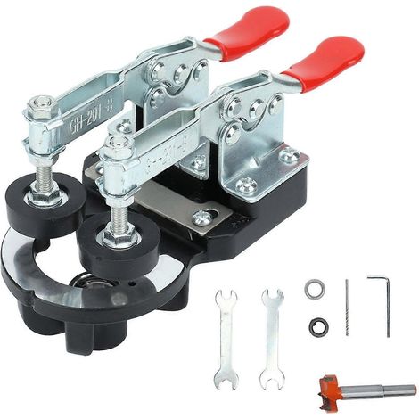 Guide de perçage pour un positionnement rapide et précis, en acier inoxydable, pour le travail du bois, ouvre-charnière pour cabines