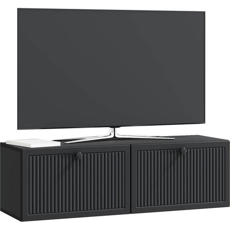 Maison Exclusive - Wandmontierter TV-Schrank Schwarz 98 x 31 x 30