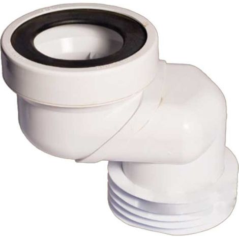 Manguito excéntrico para inodoro – PVC de alta resistencia – Junta flexible de goma – Conexión estanca para desalineaciones – Mcalpine