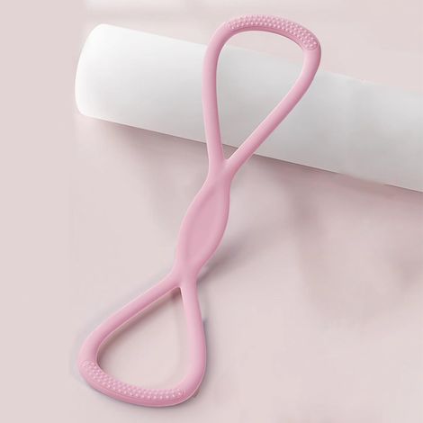 15 Pfund schweres Silikon-Widerstandsband für Männer und Frauen, mit rutschfesten Griffen, geeignet für Schulter-, Rücken- und Armübungen, Heim-Fitnessstudio und Yoga.