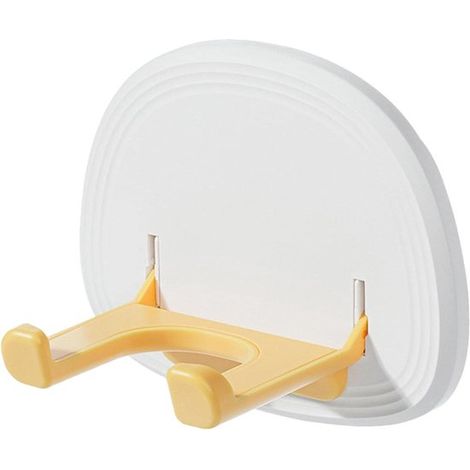 Supporto per asciugacapelli - Rastrelliera per asciugacapelli - Portaoggetti per bagno - Autoadesivo - Non richiede foratura - 17x15x10,5 cm (1/2)