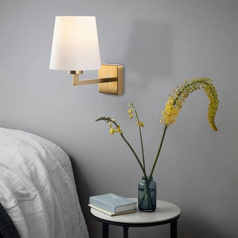 Applique murale moderne abat-jour blanc ZURICH (1/5)