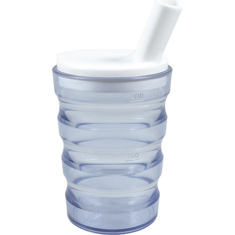 Gobelet ultra adhérente - Aidapt VM922CA - Tasse ergonomique, bouchon avec une petite ouverture pour boire des liquides (1/4)