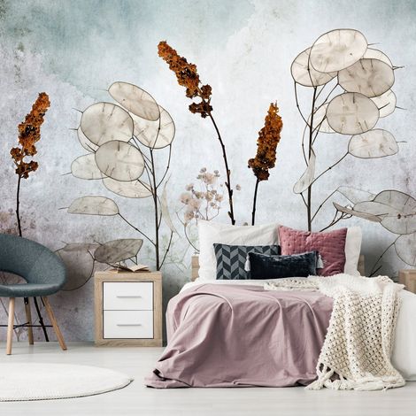 Papier peint adhésif Lunaria in the Meadow - 294 x 210 cm (1/4)