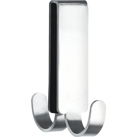 Percha doble Vieste para mampara - 2x7x5,5 cm (1/5)
