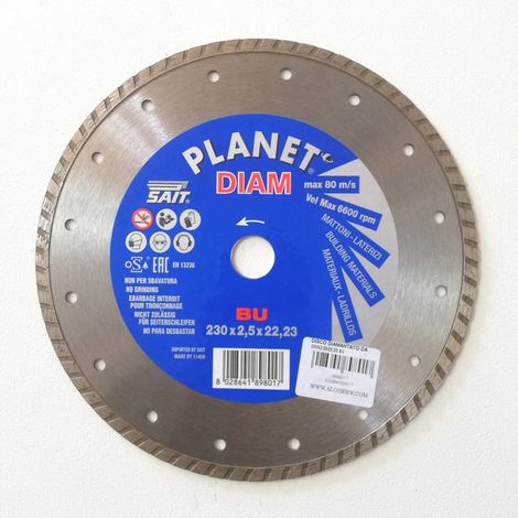 Sait planet diam bu disco diamantato da 230mm per edilizia mattoni laterizi (1/3)
