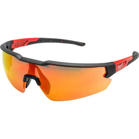 MILWAUKEE OKULARY OCHRONNE CZERWONE LUSTRZANE AF