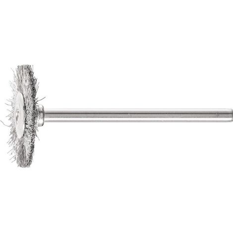 Mini brosse ronde D22xl2xL6 mm VA PFERD (Par 10)