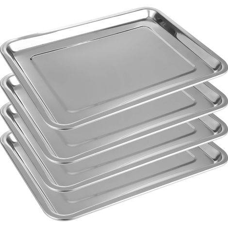 Plaque à Pâtisserie en Acier Inoxydable, Plaque de cuisson 40 x 30x 2 cm Plateau inox Rectangulaire Plaque à Pâtisserie Plaque Four antiadhésive Four Pour La Cuisson Et Le Rôtissage (1/5)