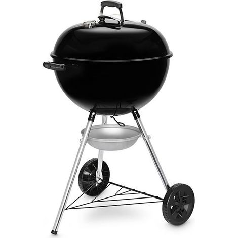 Barbecue portable Weber Original Kettle E-5710 – Grille de cuisson 54,5 cm – Thermomètre intégré – Système de nettoyage One-Touch