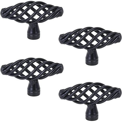 4 piezas de tiradores antiguos para muebles, tiradores vintage para muebles, elegancia clásica, para muebles, armarios, puertas y ventanas, baño (con Sc (1/5)