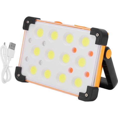 Lampe de Travail LED 100W Solaire Rechargeable USB, 4 Modes, Portable Antichoc Étanche pour Camping et Extérieur (1/5)