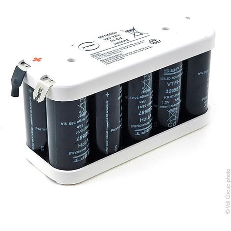 NX - Batterie eclairage secours 10x F VT 10S1P ST2 12V 7Ah Cosse (1/5)