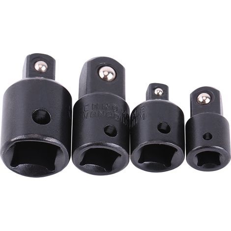 Jeu de 4pcs Adaptateurs Augmentateurs et Réducteurs 1/2", 3/8", 1/4" pour Douilles aux Clefs (1/5)