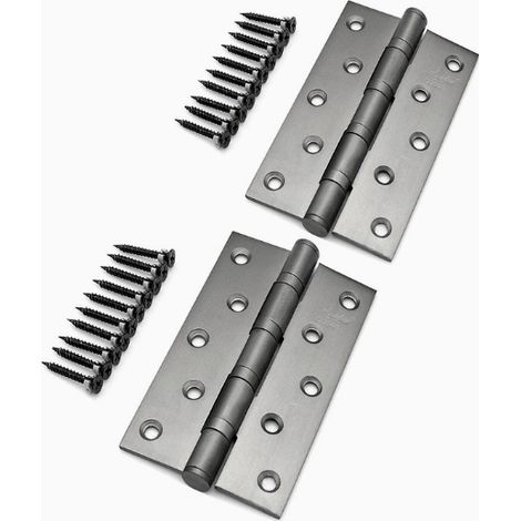 Household Wooden Door Thickened Stainless Steel Silent Bearing Hinges — 5x3x3.0 mm, grey