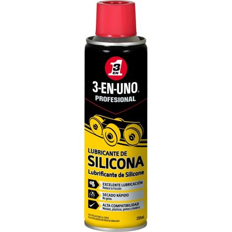 Aceite lubricante silicona spray 3-en-uno 250 ml (1/2)