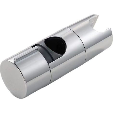 Soporte de ducha, diámetro ajustable de 19 a 25 mm, montaje en barra, cromo pulido, para baño (1/5)