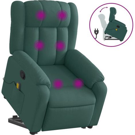 Chaise de massage ergonomique en tissu, avec fonction chauffage, vibration et rouleaux de pétrissage, pour soulager les tensions dorsales – Modèle silencieux et réglable (1/5)